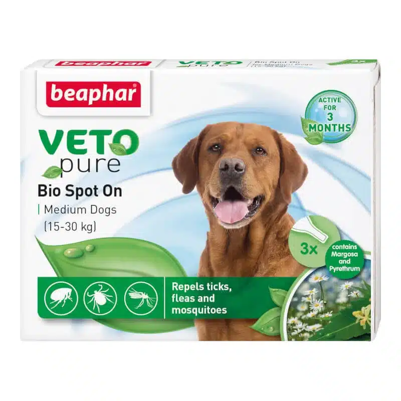 Beaphar VETOpure Bio Spot On for Medium Dogs - Pets For Homes | Pet ...