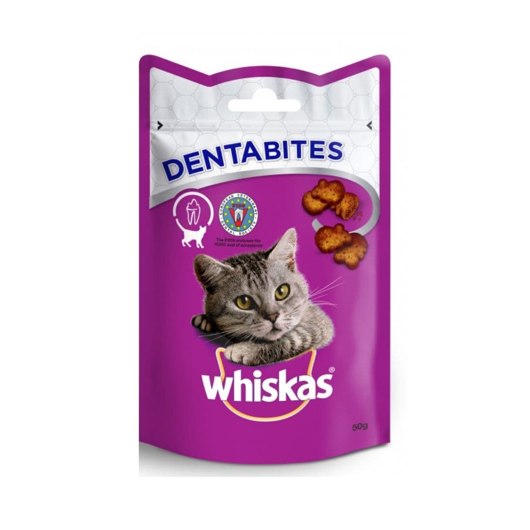 Whiskas DentaBites Cat Treats – 50 Gram - PetsOne.pk