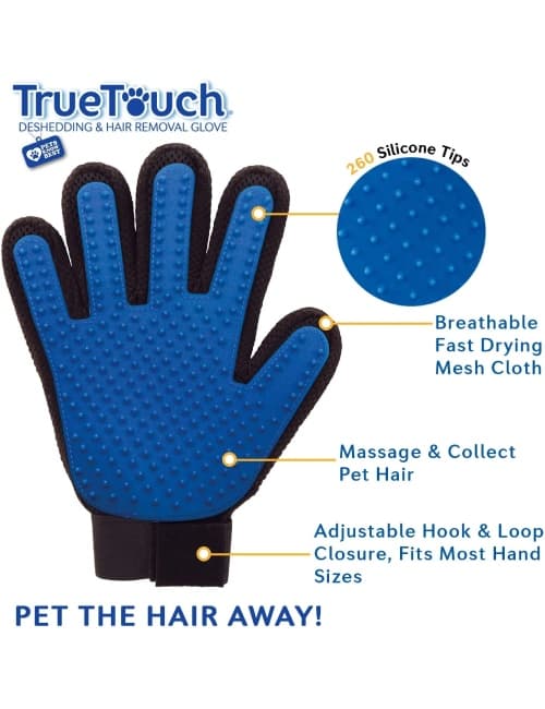 True Touch Five Finger Deshedding Glove - Petsville - Lebanon - Pet ...
