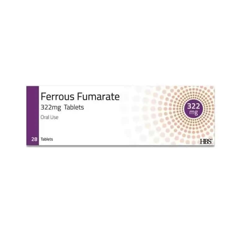 Ferrous Fumarate 322mg – 28 Tablets