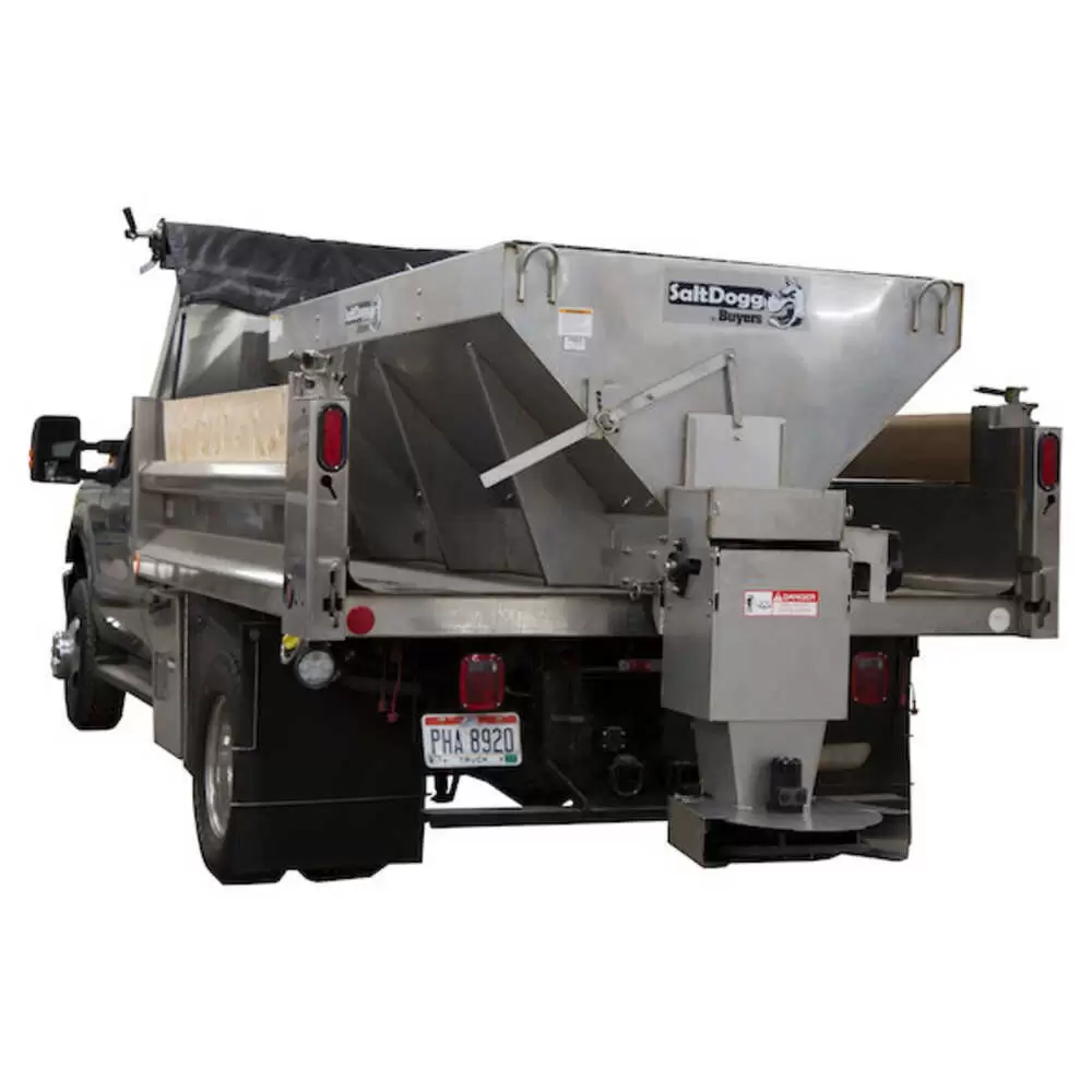 5.0 Cu.Yd. Hydraulic Conveyor Chain Municipal Hopper Spreader | Mill ...