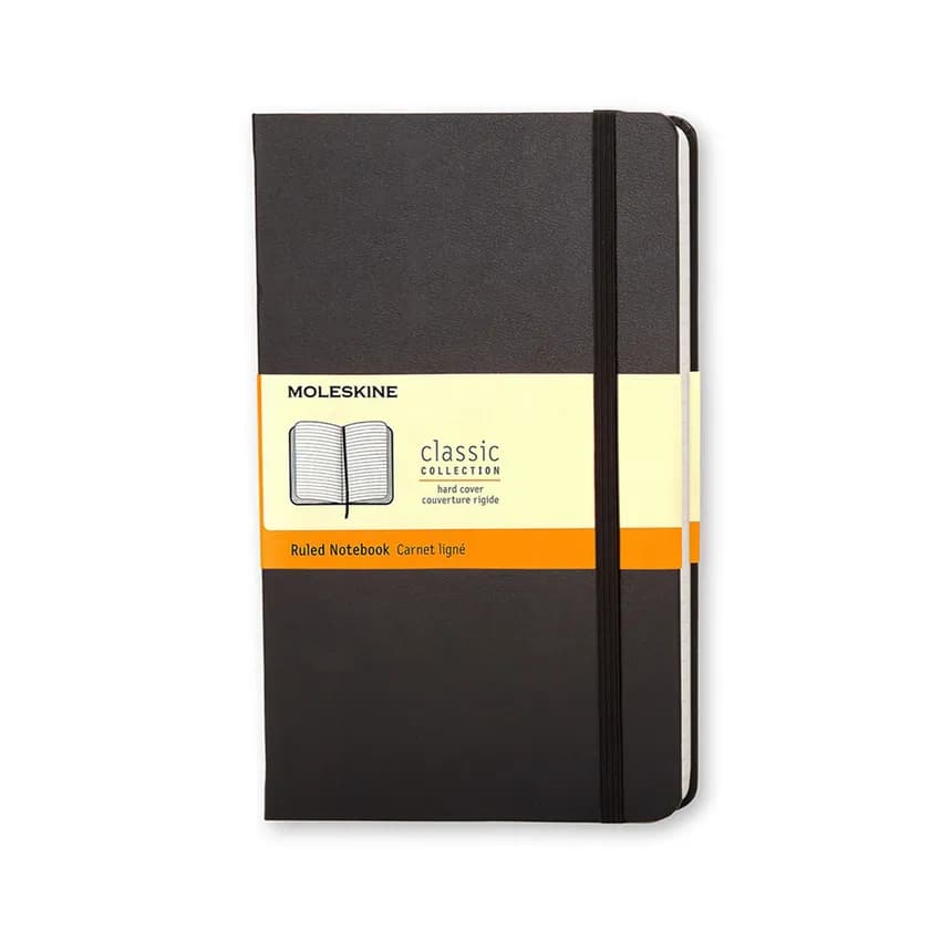 Buy Moleskine Classic Notebook Ruled Hard Cover Large Black Online...