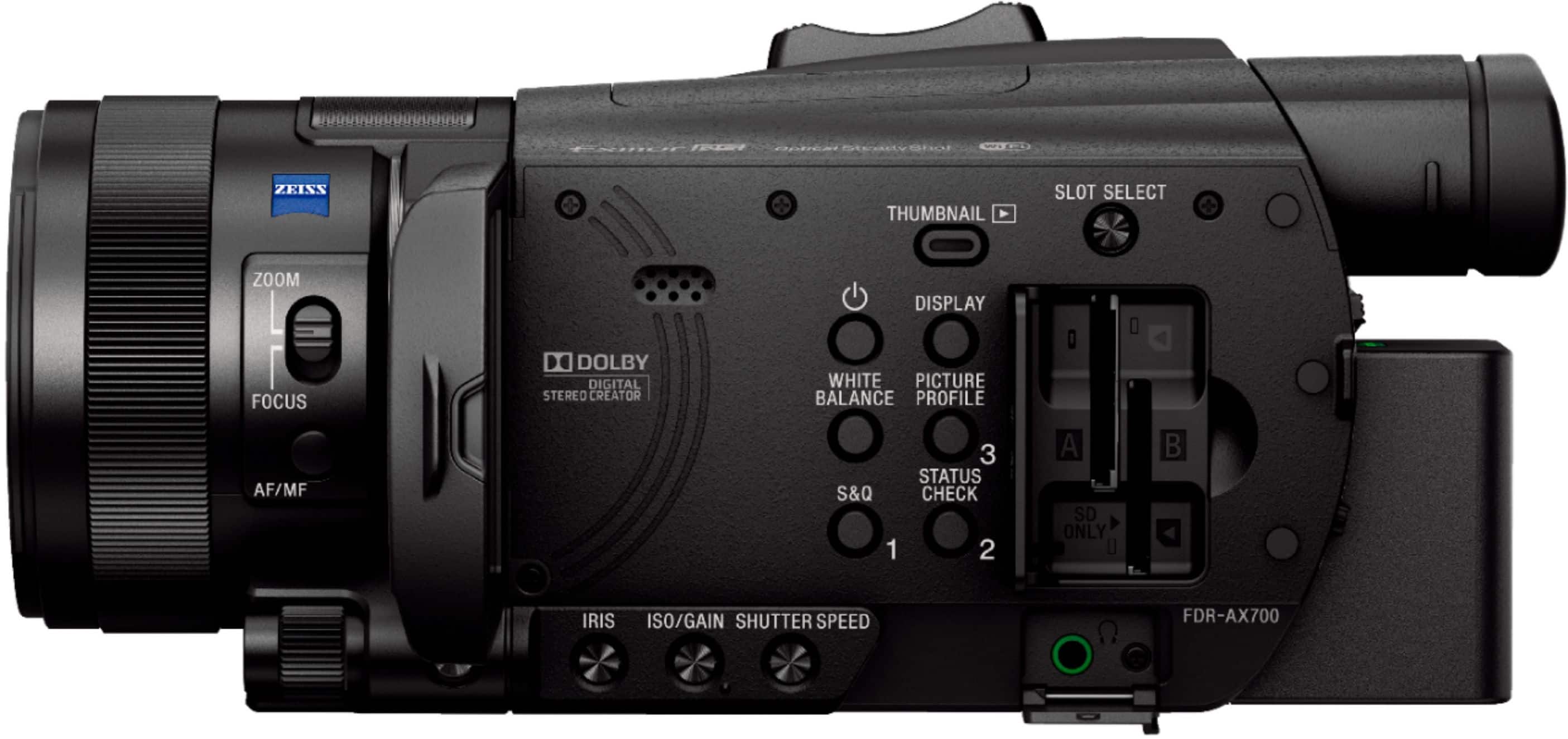 Best Buy: Sony Handycam FDR-AX700 4K Premium Camcorder Black FDRAX700/B
