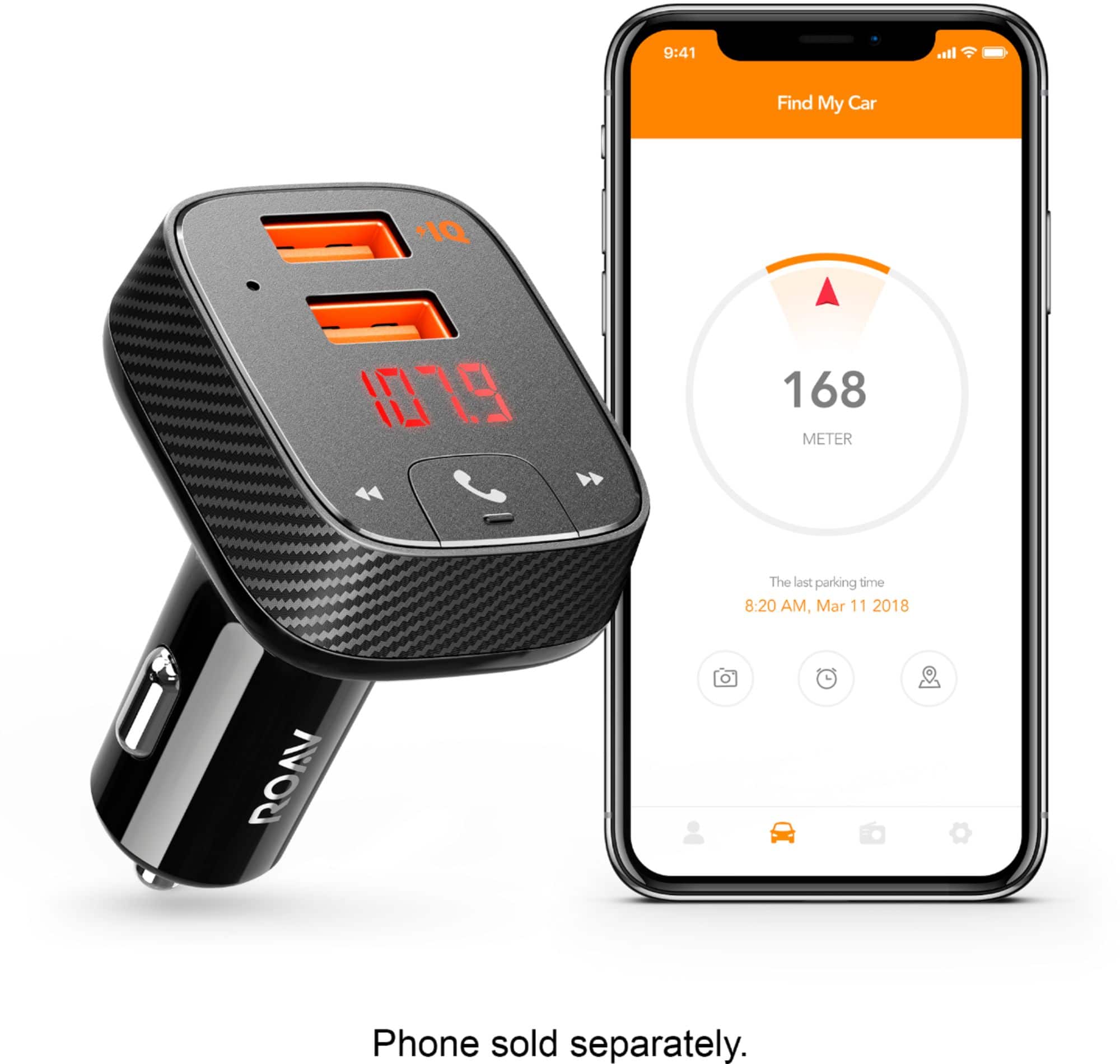 Best Buy: Anker ROAV SmartCharge F2 FM Transmitter Black R5111J11