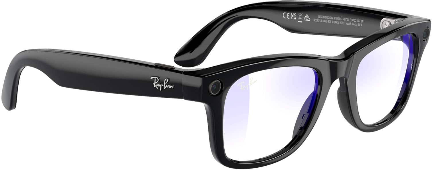 Ray-Ban Meta Wayfarer Smart Glasses with Meta AI, Audio, Photo, Video ...