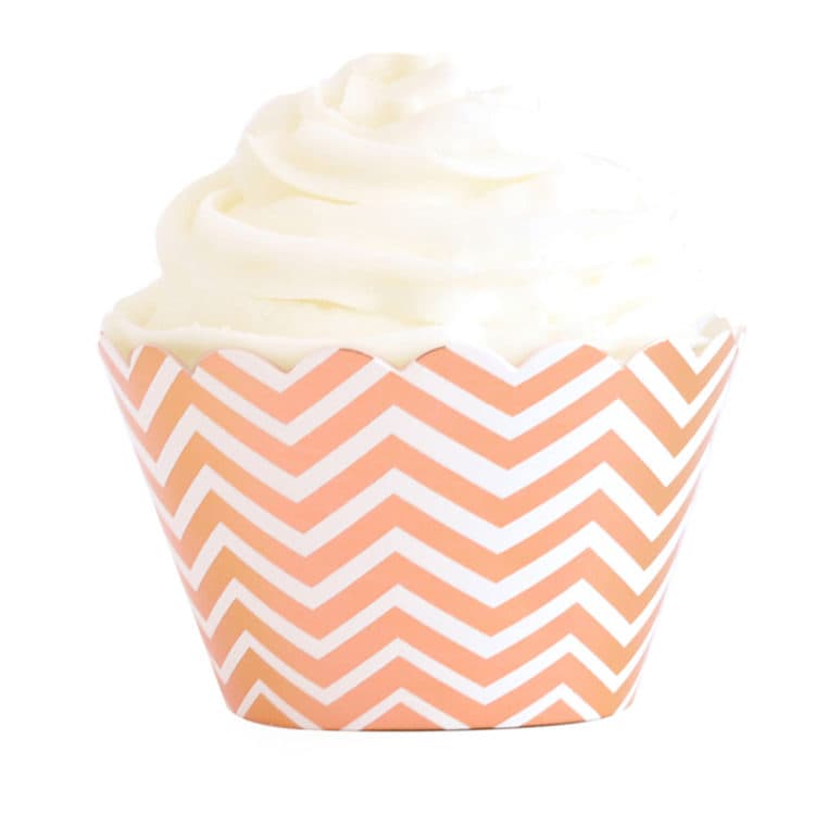 Talking Tables Party Porcelain Rose Gold Cupcake Wrappers