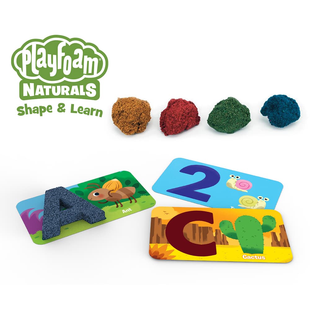 PLAYFOAM NATURALS SHAPE & LEARN LETTERS & NUMBERS - EDUCATIONAL ...