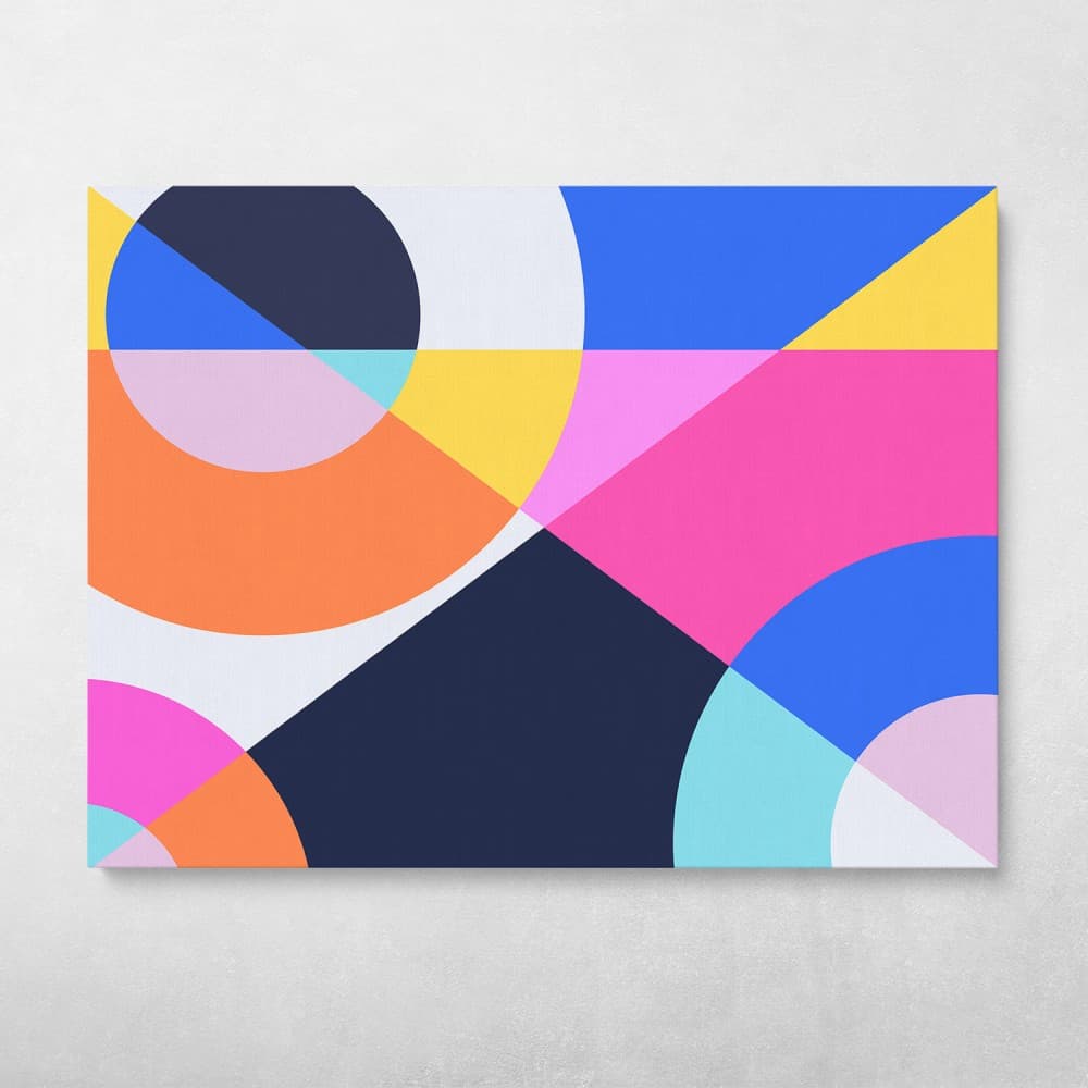 Kaleidoscope Modern Geometric Abstract Pop Art Wall Art