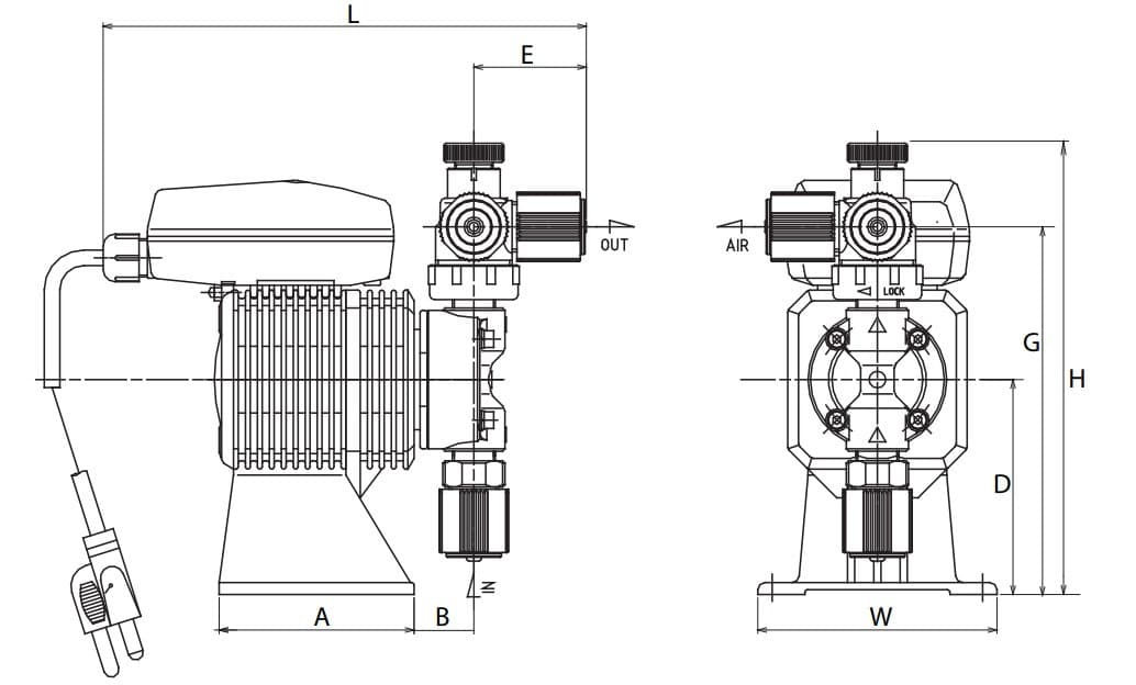 Buy Walchem EZB11D1-VE, EZ Series Metering Pump, Liquid End …