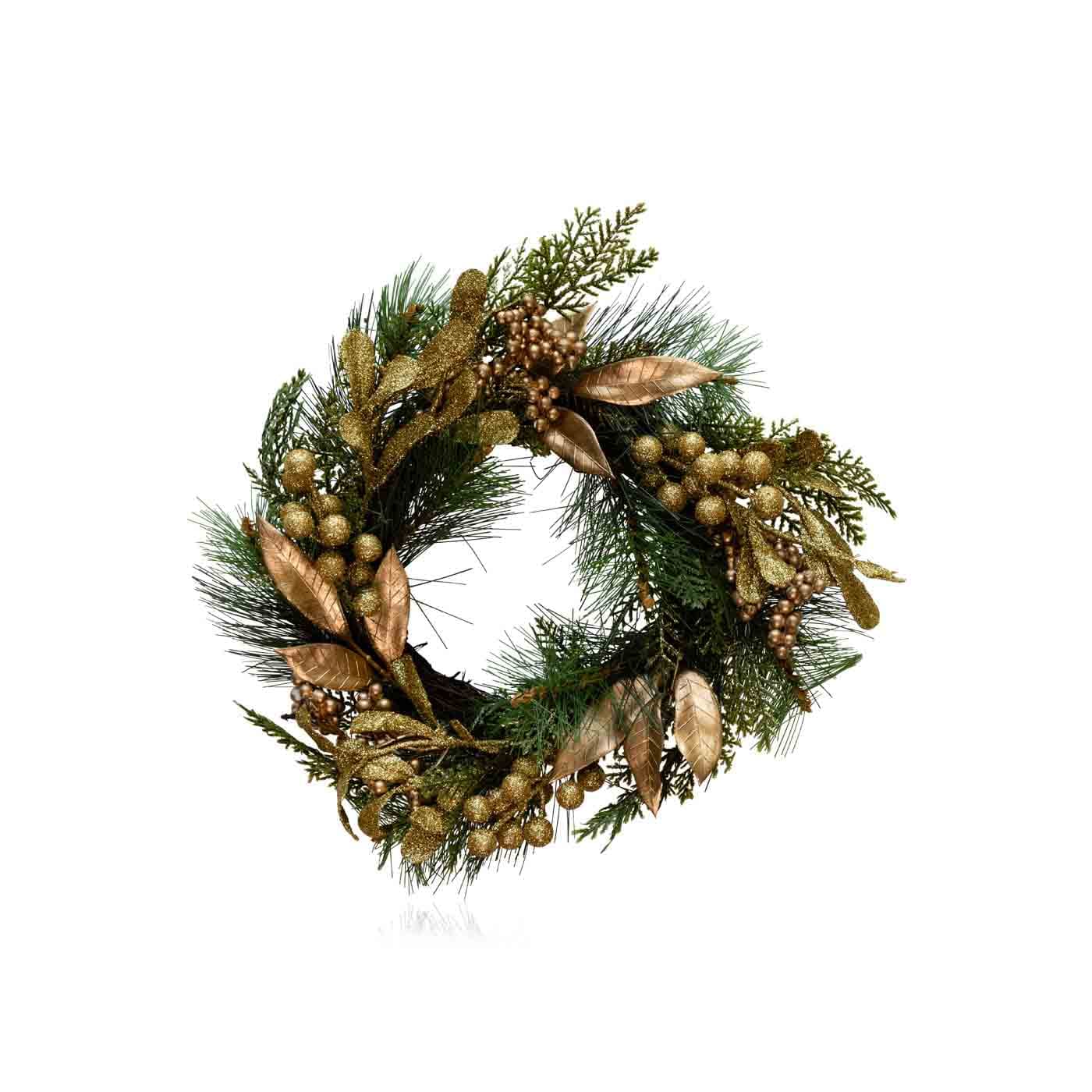 Festive gold berry wreath 35cm - Waitrose UAE & Partners