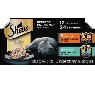 Sheba Perfect Portions CUTS in gravy Roasted Chicken 37.5gx2 – Pet Things
