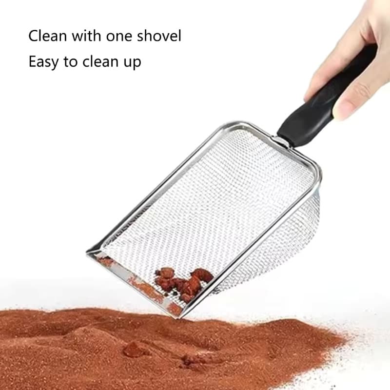 Stainless Steel Sand Metal Shovel Sifter Fine Mesh Terrarium Substrate ...