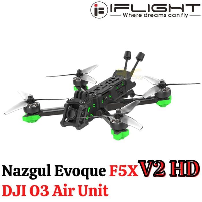 iFlight Nazgul Evoque F5X V2 Squashed X HD 6S 5 Inch FPV Racing Drone ...