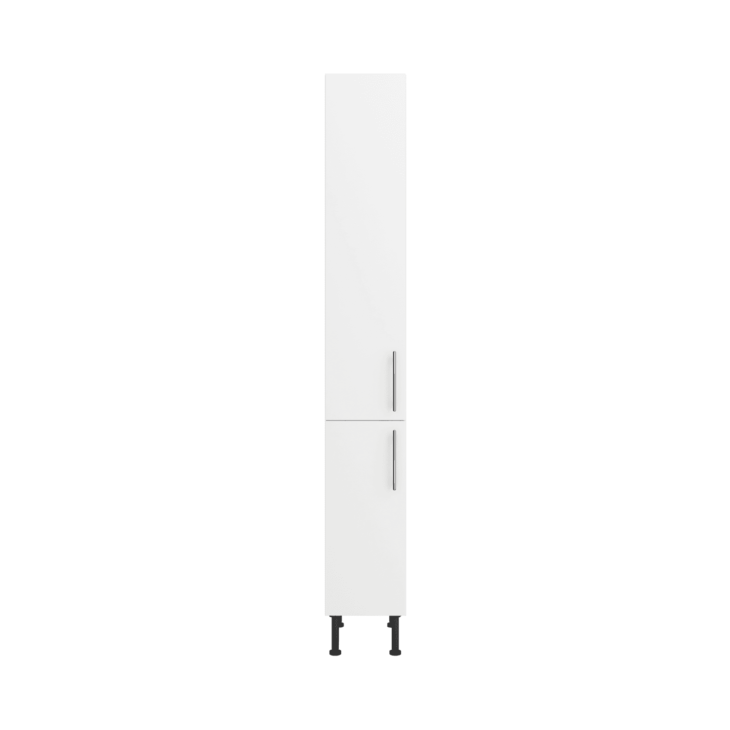 Pre Assembled Modern 300mm Tall Kitchen Larder Fitted Unit Matt White ...