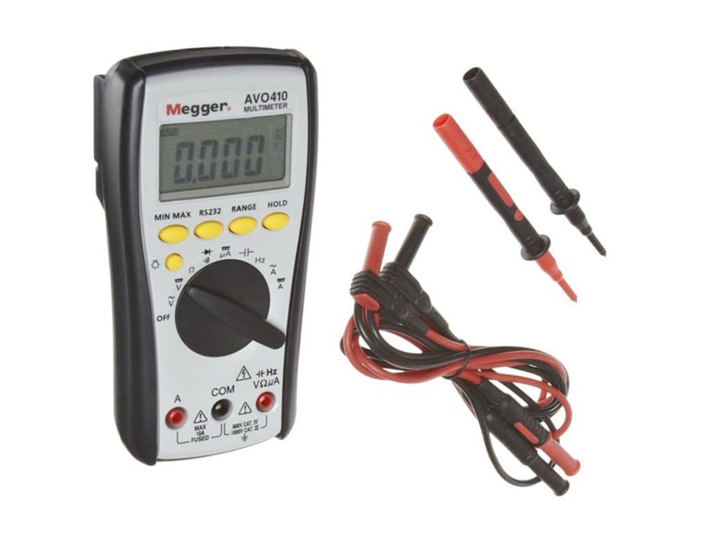 Megger AVO410-US - Digital Multimeter, 1000V DC, 750V AC Voltage, CATIV ...