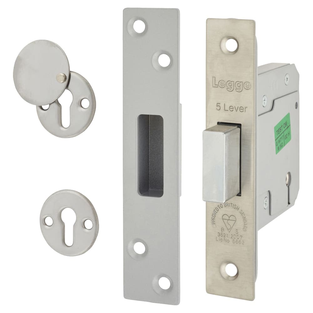 Legge Heavy Duty BS3621:2007 5 Lever Deadlock - 76mm Case - 57mm ...