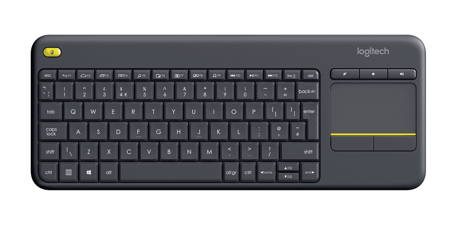 Logitech K400 Plus Touchpad Keyboard for TV connected PC