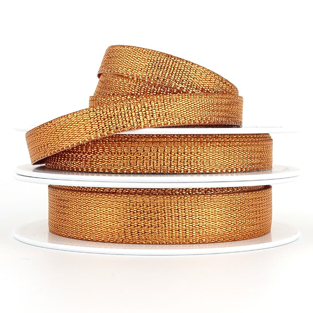 Berisfords Copper Textured Metallic 3mm, 10mm, 15mm - RIBBON UK