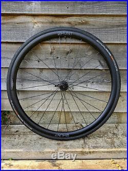 HUNT 30 Carbon Gravel Disc road bike wheels with new Schwalbe tubeless ...