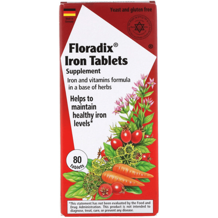 Flora Floradix Iron Tablets Supplement - 1Source