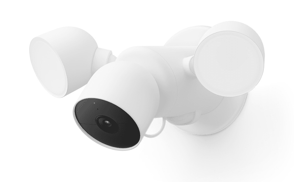Google Nest Cam with Floodlight - Wired Outdoor Smart Home Security ...