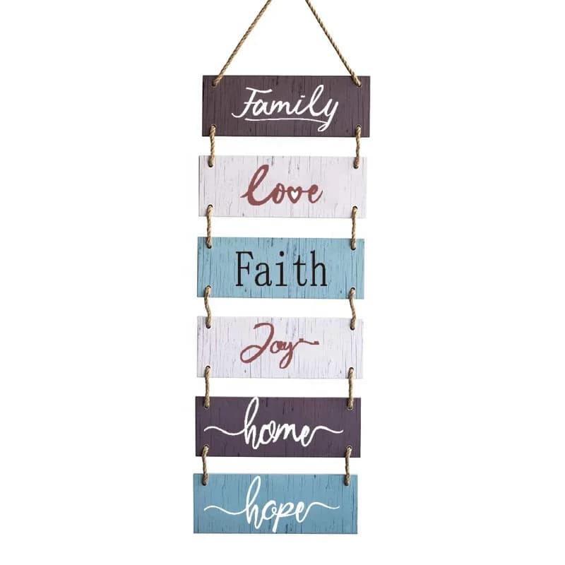 Rustic Wooden Decor Large Hanging Wall Sign For Home Decor Wood Plaque ...