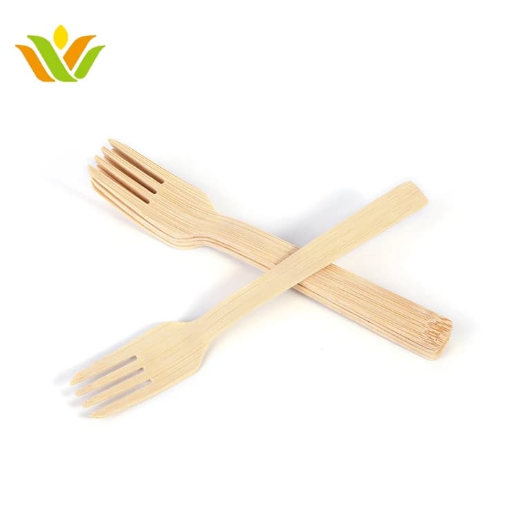 Disposable Bamboo Wooden Serving Dessert Spoon And Fork Set - Buy ...