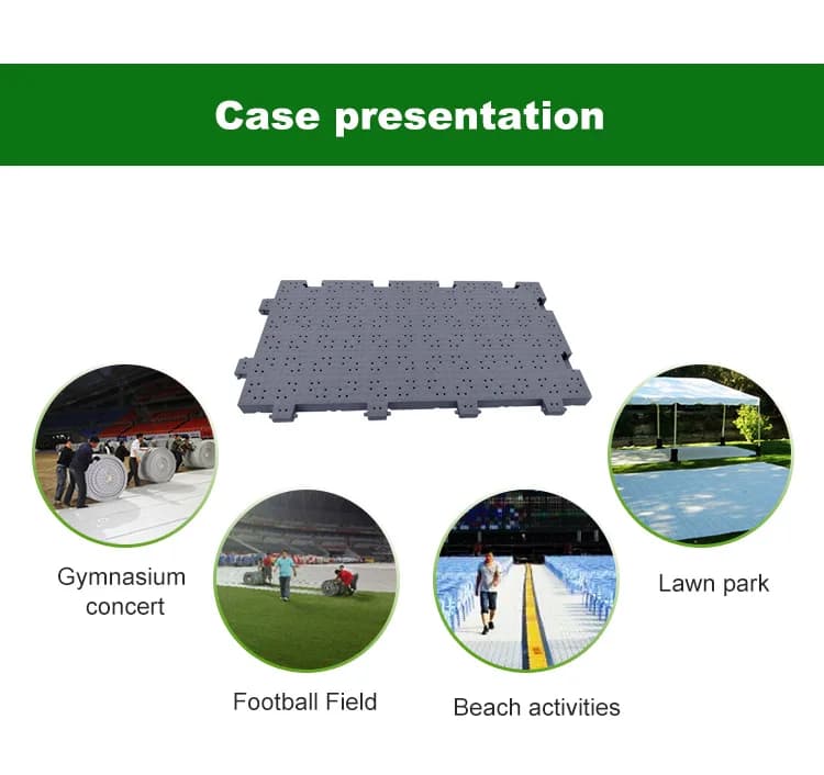 Outdoor Temporary Plastic Interlocking Turf Protection