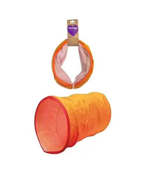 Cat Toy Jolly Moggy Tunnel Rosewood - Scratzme Feline Furniture