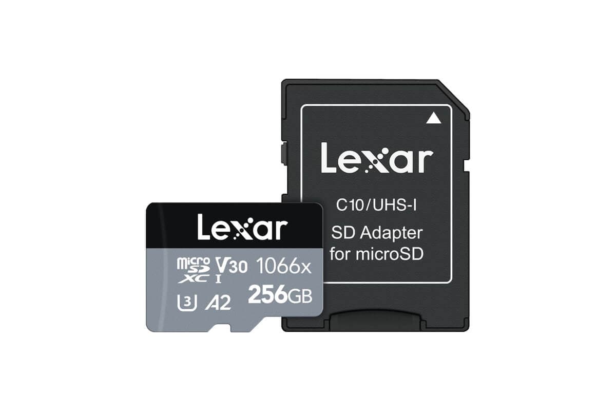 Buy Lexar Professional 1066x 256GB U3 A2 V30 microSDXC - DJI Store