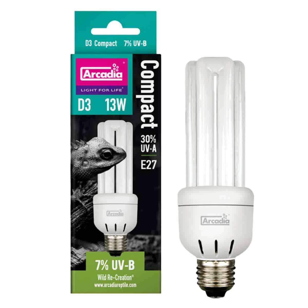 Arcadia D3 Forest Compact UVB 7% 13W Lamp