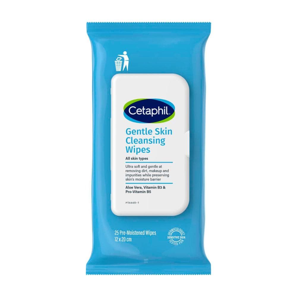 Buy Cetaphil Gentle Skin Cleansing Wipes 25 Pack | Coles