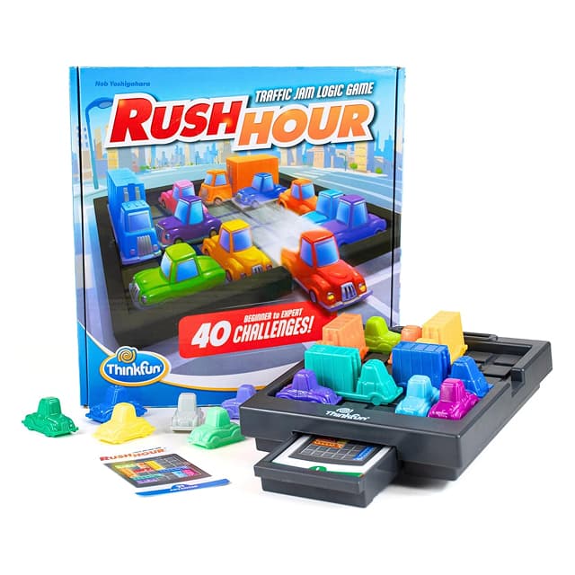 ThinkFun Rush Hour - Traffic Jam Logic, Brain & Challenge Game - STEM ...