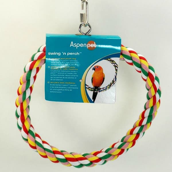 World of Birds :: Perches :: Rope Perches :: Booda Swing & Perch- Medium