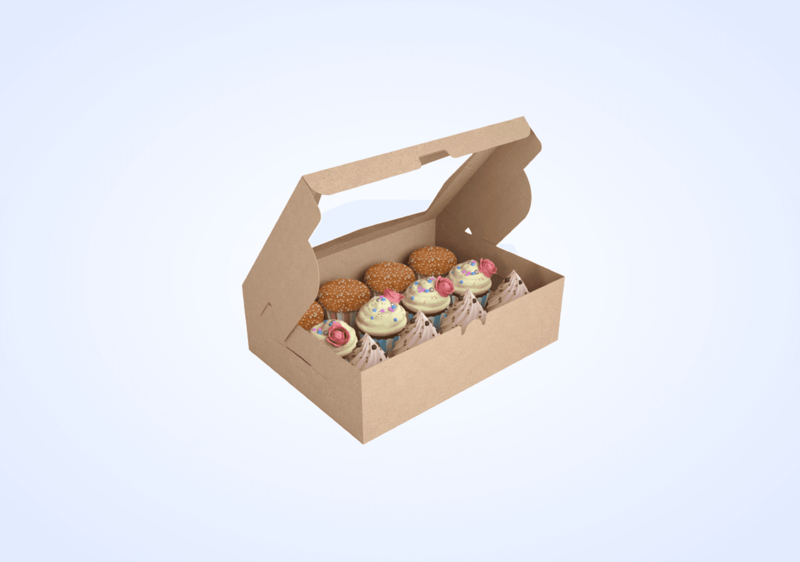 Custom Kraft Eco Friendly Cake Boxes - Silver Edge Packaging