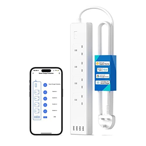 Meross Smart Power Strip 4 Ac Outlets And 4 Usb Ports Wi-Fi Surge ...