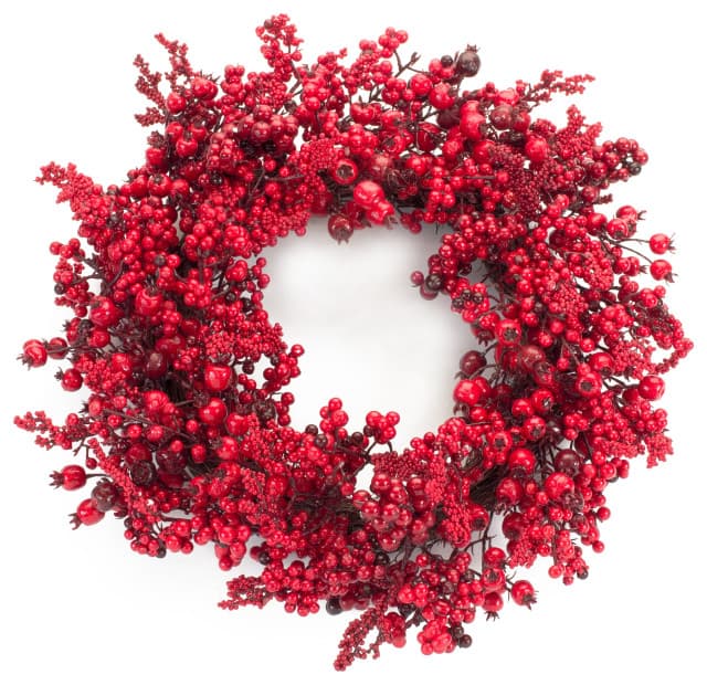 Mixed Berry Wreath - Traditional - Wreaths And Garlands - by Melrose ...