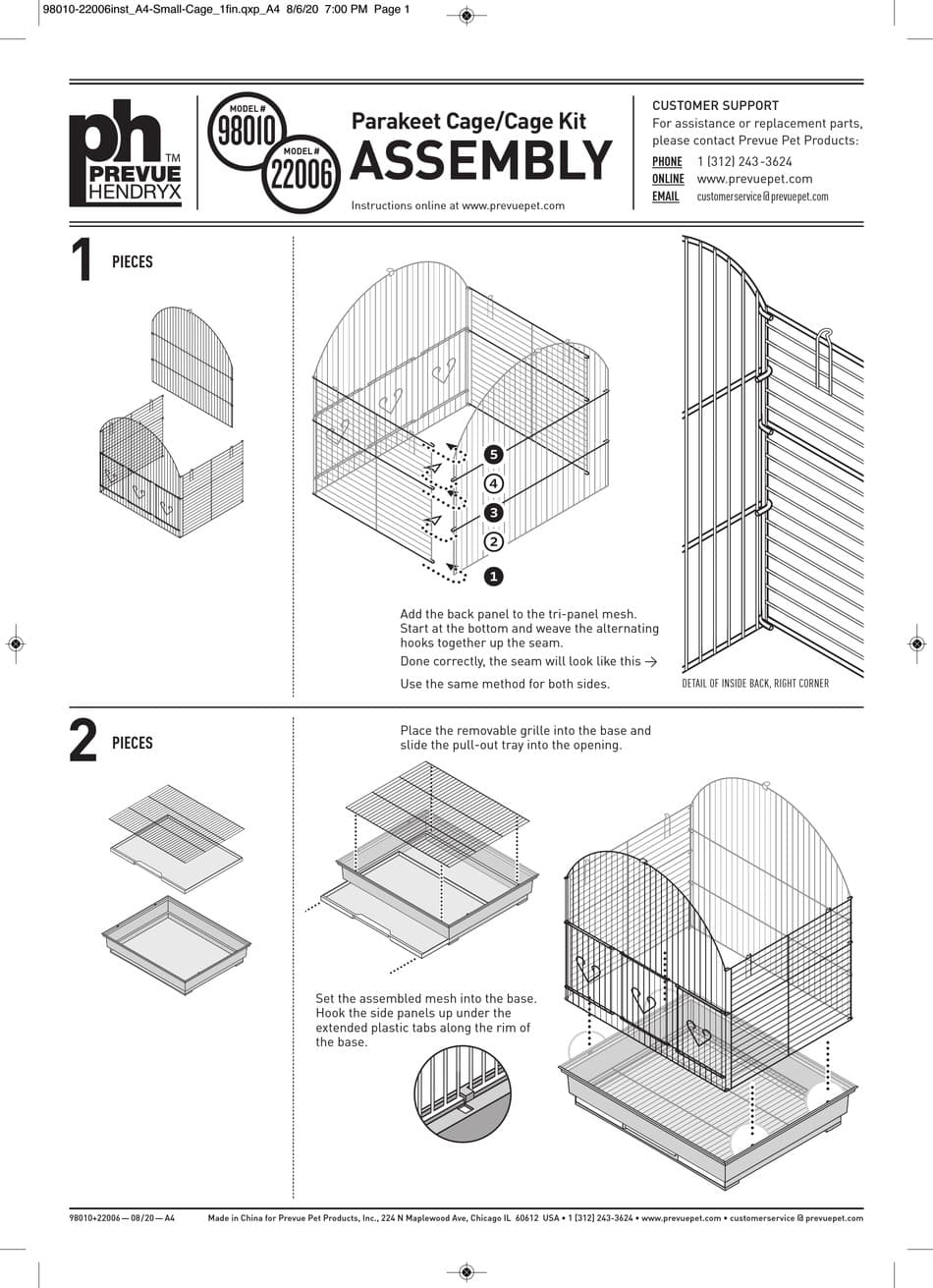 PREVUE HENDRYX 98010 ASSEMBLY Pdf Download | ManualsLib