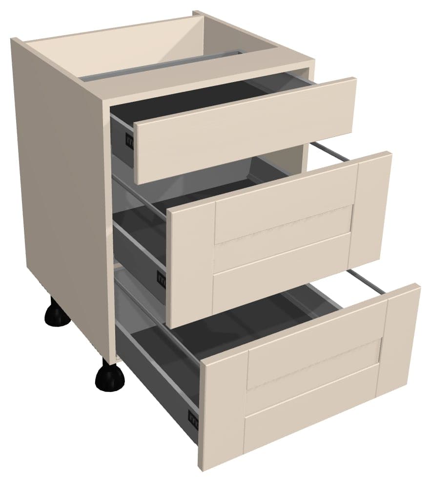 600mm 3 Drawer Base Unit - P2D1-6 | DIY Kitchens