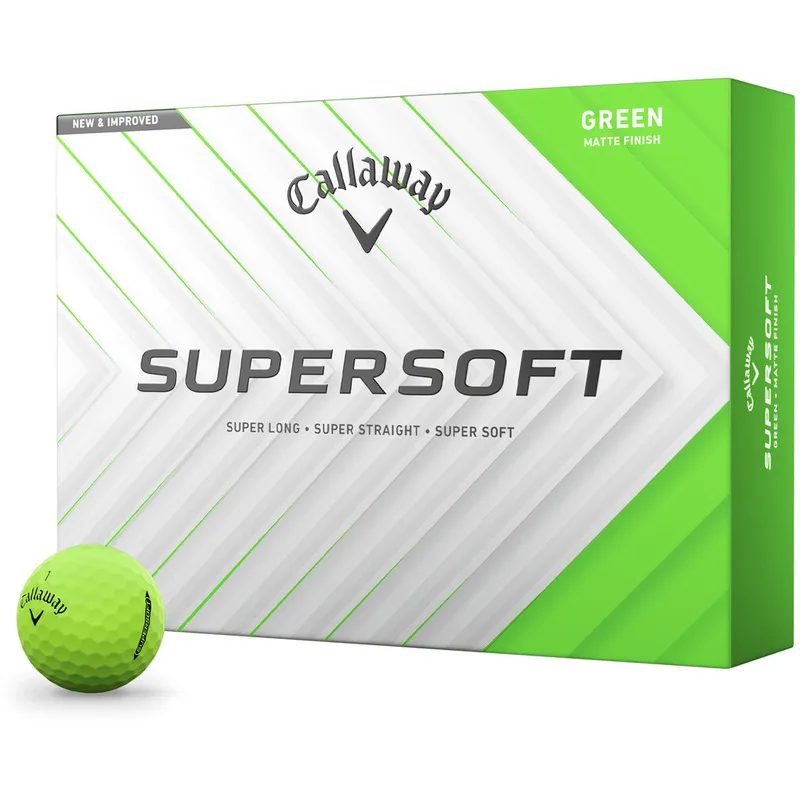 Callaway Golf Supersoft Matte Green Golf Balls - Golfballs.com