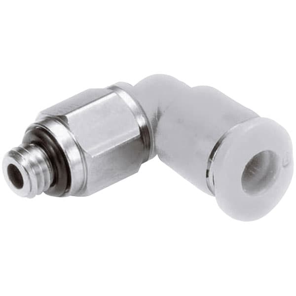 Norgren Pneufit M M02470605 90° Swivel Elbow Adaptor M5 Thread 6mm Hose ...