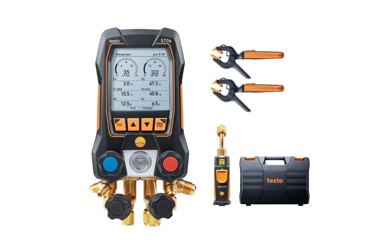 testo 570s Smart Vacuum Kit - Smart digital manifold with wireless ...