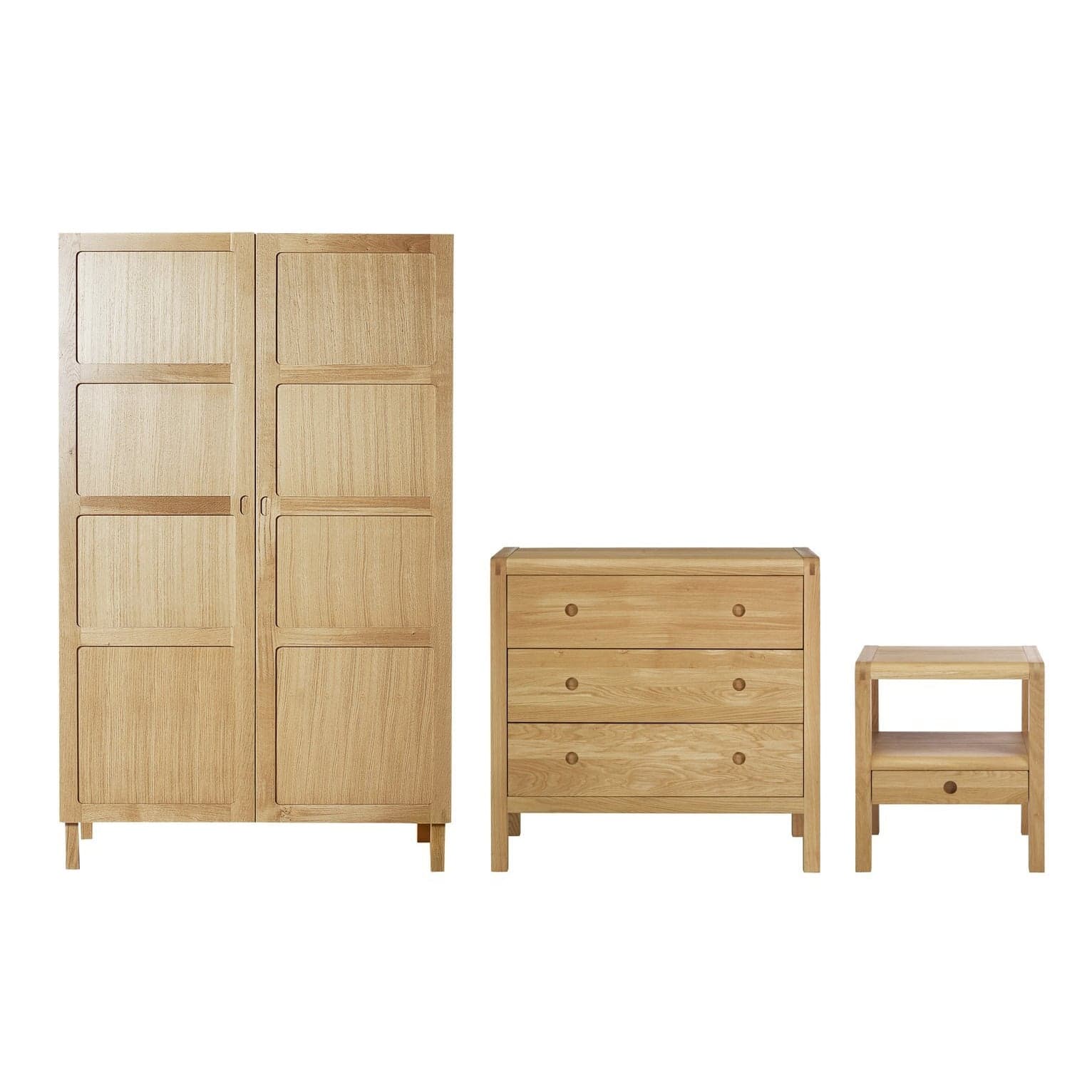 Habitat Radius 3 Piece 2 Door Wardrobe Set - Oak by Argos | ufurnish.com