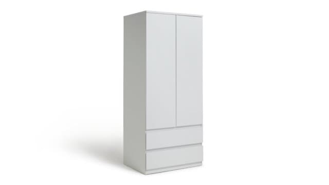 Habitat Jenson 2 Door 2 Drawer Wardrobe - White Gloss by Habitat ...