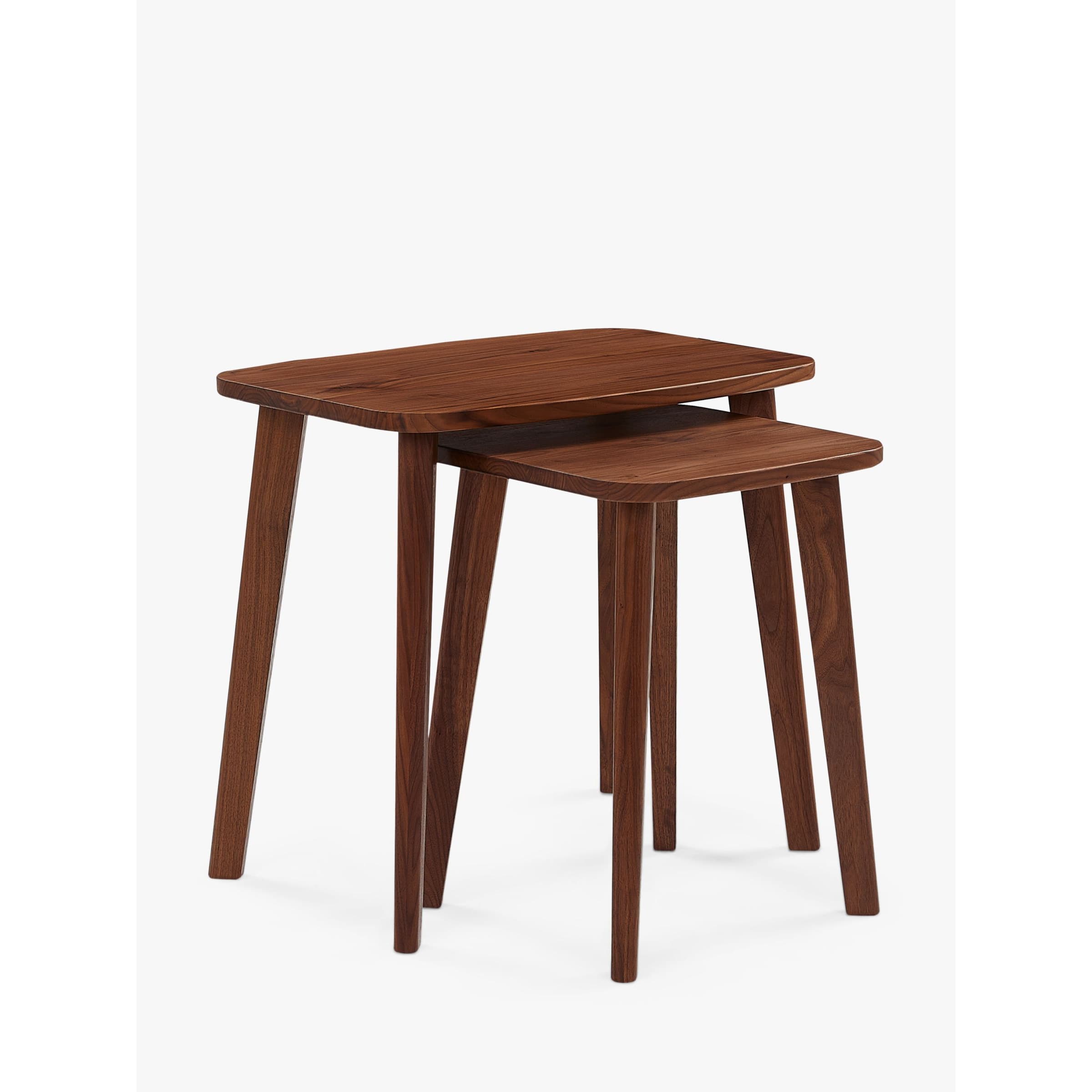 John Lewis Cara Nest of 2 Tables, American Black Walnut by John Lewis ...