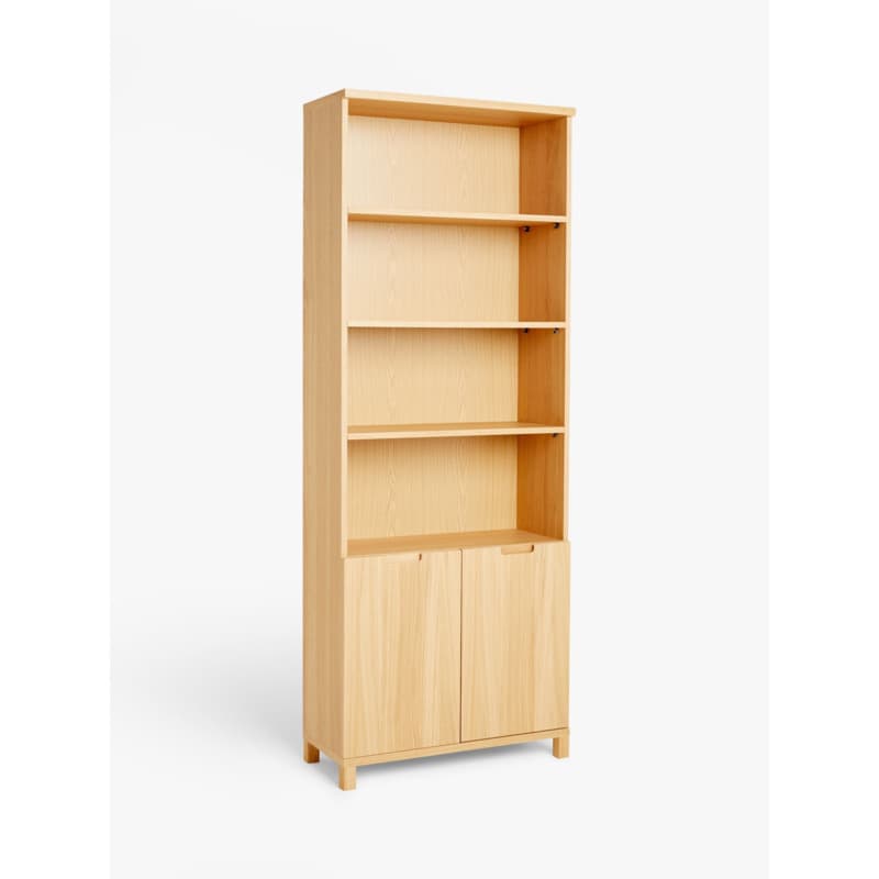 John Lewis Abacus Storage Bookcase, Natural, FSC Certified (Oak, Oak ...