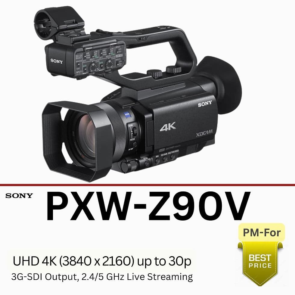 Sony PXW-Z90V 4K HDR XDCAM with Fast Hybrid AF | Studio Zaloon
