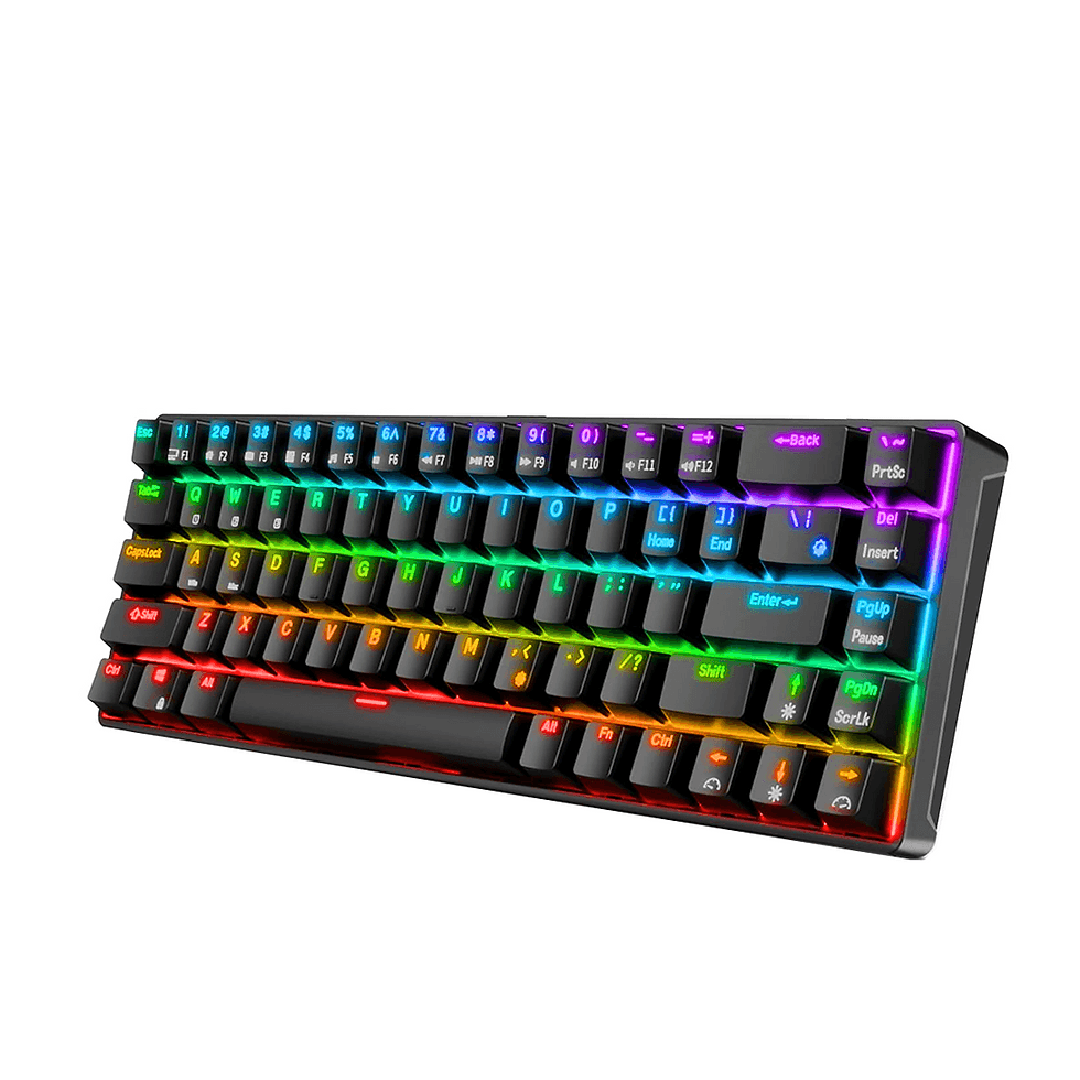 Royal Kludge RK68 - 65% Wireless RGB Gaming Mechanical Keyboard ...
