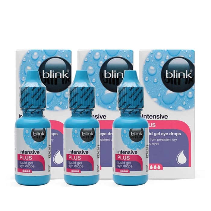 Blink Intensive Tears Plus Liquid Gel Eye Drops Triple Pack