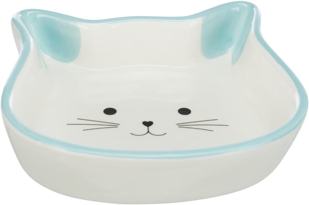 Trixie 🐱 Cat Face Shape Ceramic Bowl for Cats